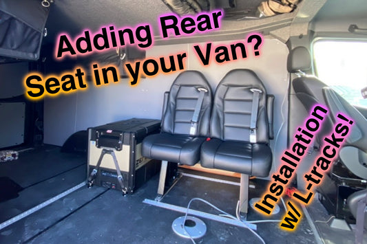 Sprinter add van rear seat L-track installation