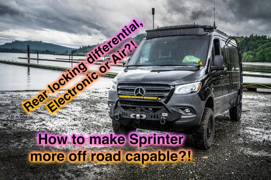 Mercedes Sprinter how to make more off road capable / rear locking differential