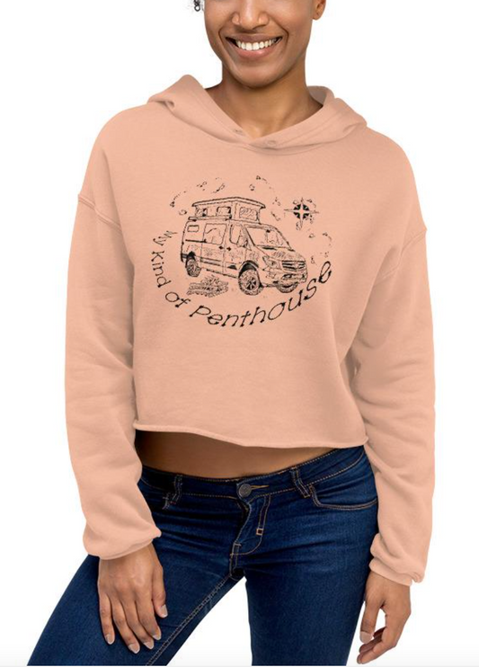 Crop Hoodie "Sprinter Penthouse Constellation VanLife"