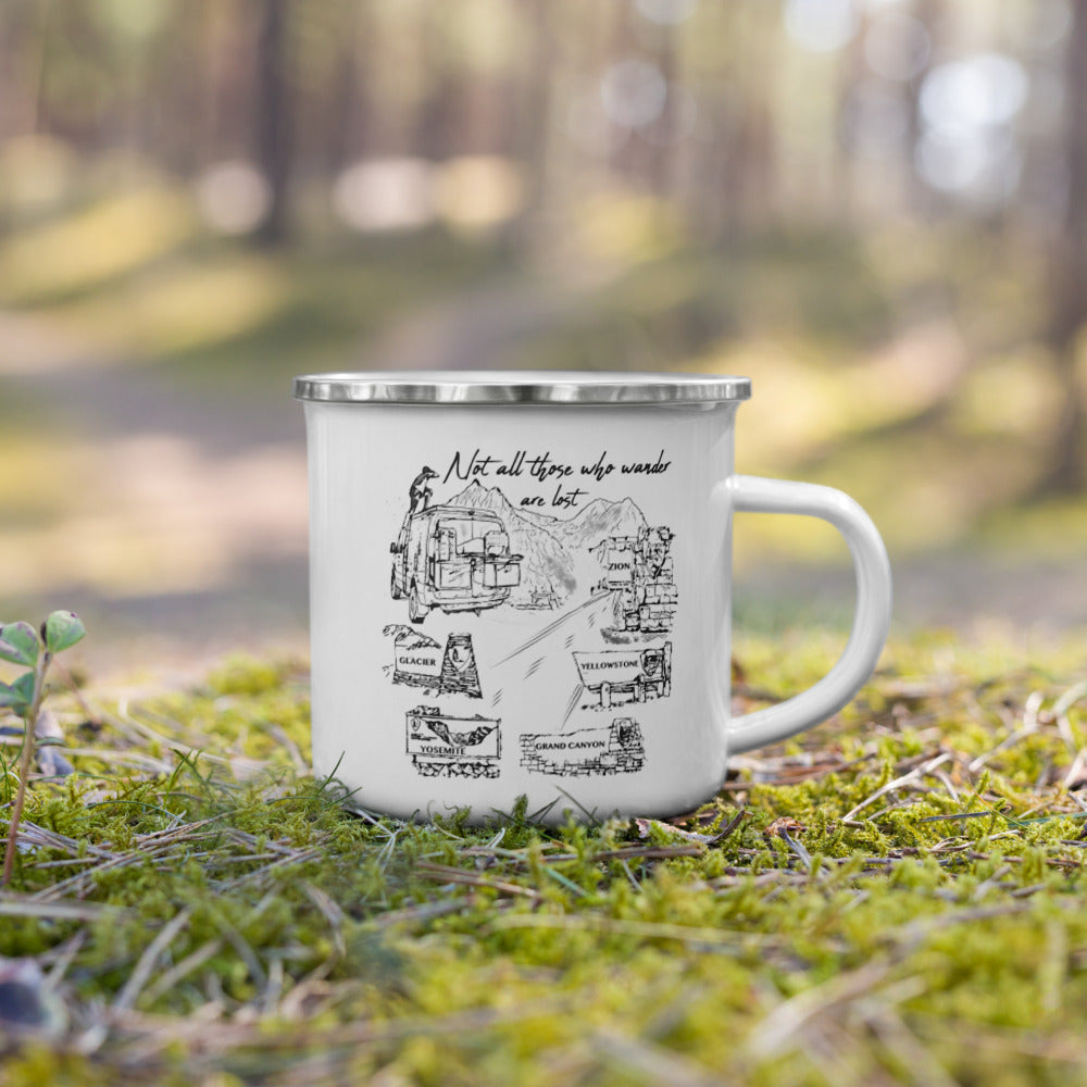 Enamel Mug "National Parks Sprinter Van Life"