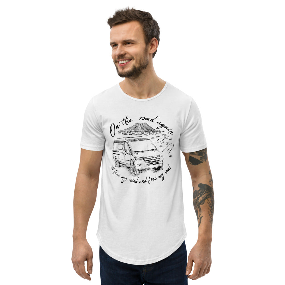 Men's Curved Hem T-Shirt "Desert Sprinter VanLife"