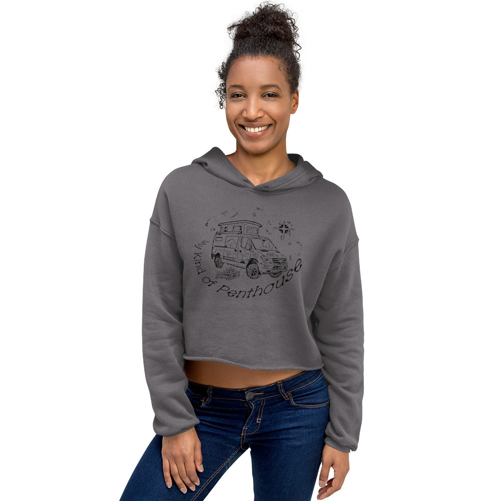 Crop Hoodie "Sprinter Penthouse Constellation VanLife"