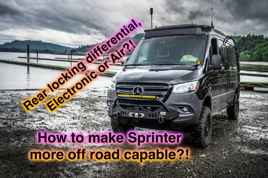 Mercedes Sprinter how to make more off road capable / rear locking differential 