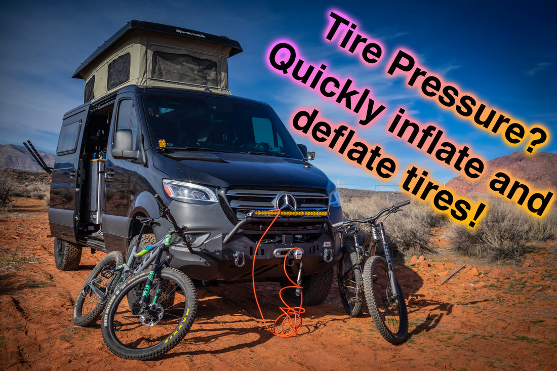 Mercedes Sprinter Tire Pressure Off Road and Inflate Deflate quickly