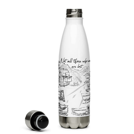 Stainless Steel Water Bottle "National Parks Sprinter Van Life"