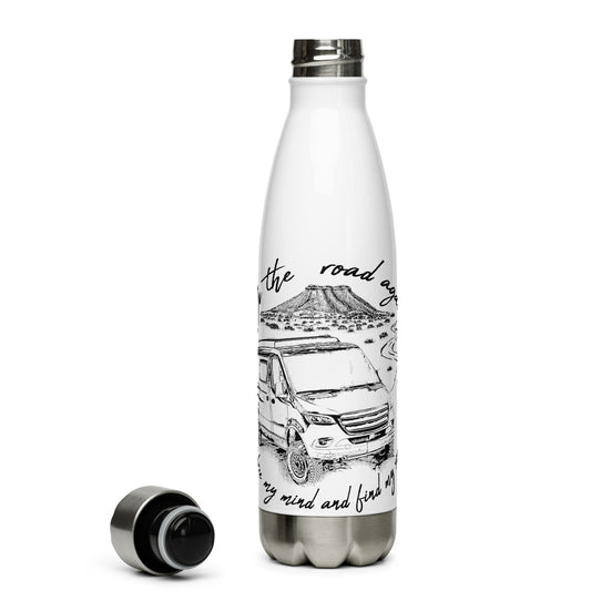 Stainless Steel Water Bottle "Dessert Sprinter Van Life"