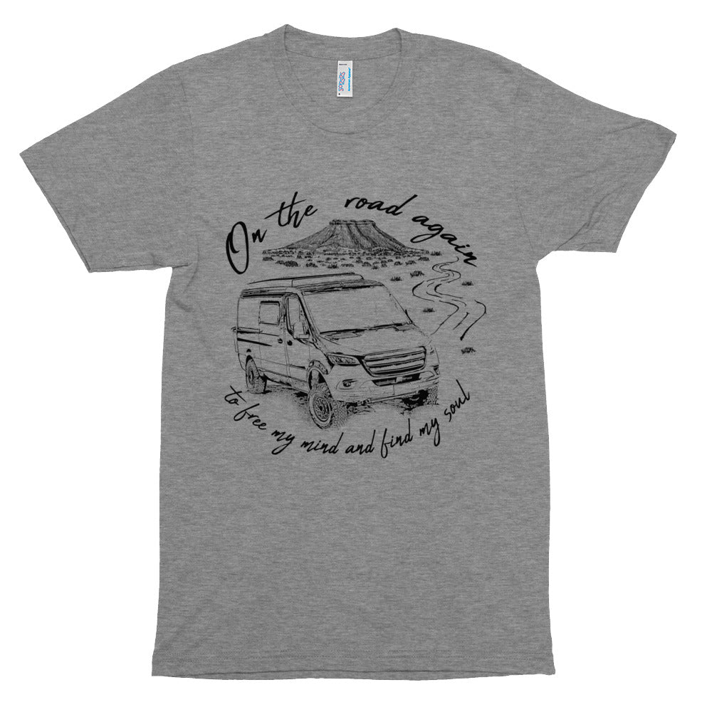 Unisex Tri-Blend Track Shirt "Sprinter Desert Van Life"